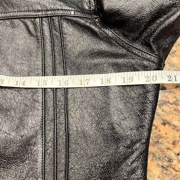 Wilson, Leather Black Leather Jacket SZ L